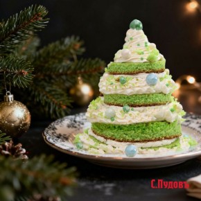 Как приготовить волшебный торт «Новогодняя ёлка» к празднику