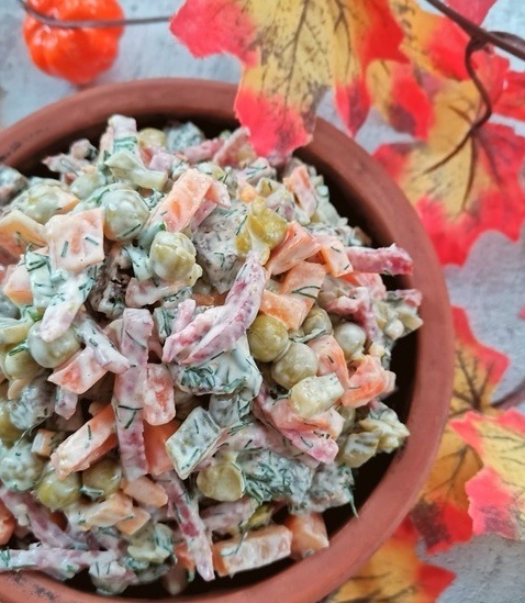 Яркий осенний салат для любого случая