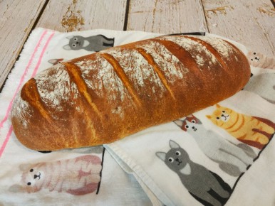 Тыквенный батон на молоке