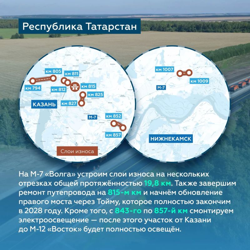Продолжаем обновление федеральных трасс в Республике Татарстан Продолжаем обновление федеральных трасс в Республике Татарстан