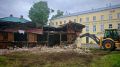 В ЦЕНТРЕ КОСТРОМЫ СНЕСЛИ ЛЕГЕНДАРНЫЙ ТОРГОВЫЙ ПАВИЛЬОН