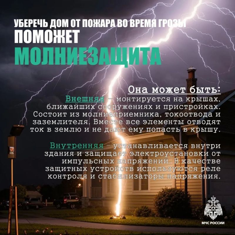 Защити свой дом от пoжара при грозе Защити свой дом от пoжара при грозе