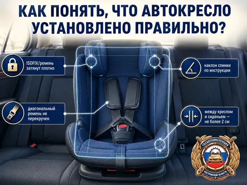 Разбор дорожной ситуации. Правильный ответ - 4, по инструкции производителя, ISOFIX/ремню, углу и плотности прилегания