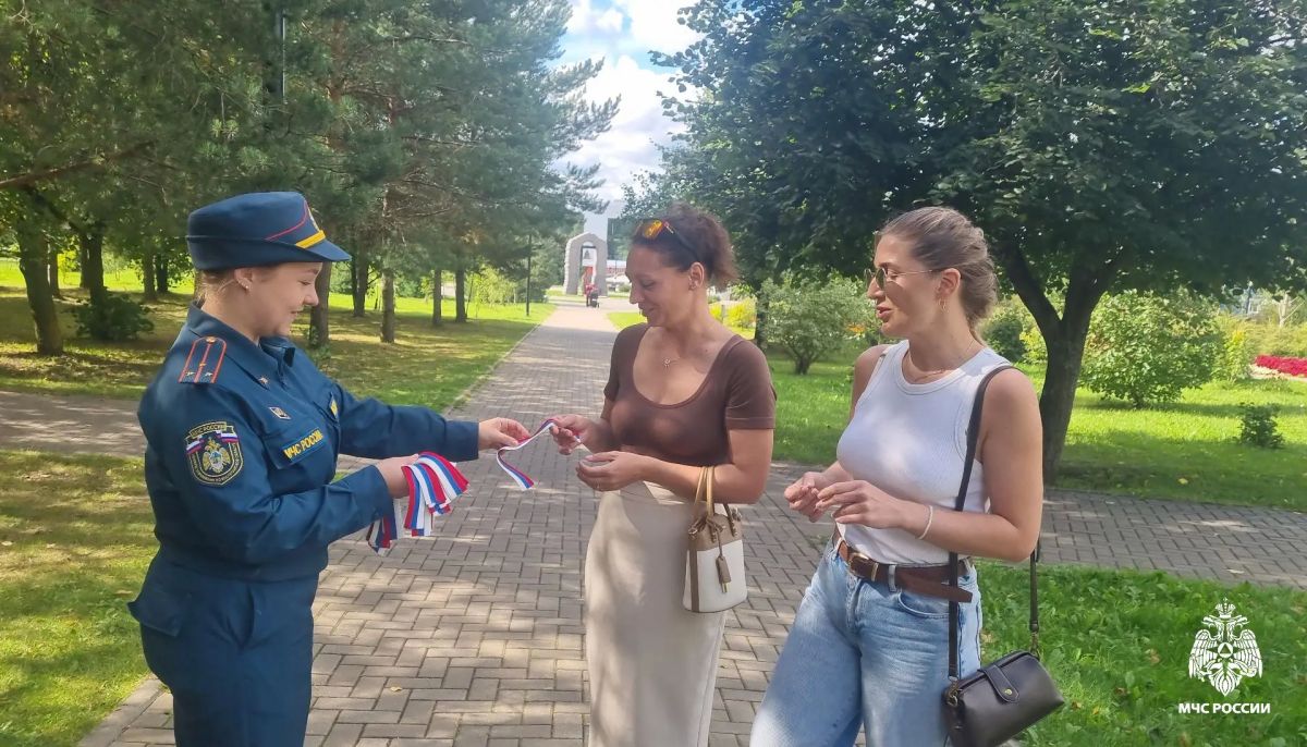 В преддверии Дня Государственного флага Российской Федерации сотрудники МЧС России вручили костромичам лентытриколор В преддверии Дня Государственного флага Российской Федерации сотрудники МЧС России вручили костромичам лентытриколор