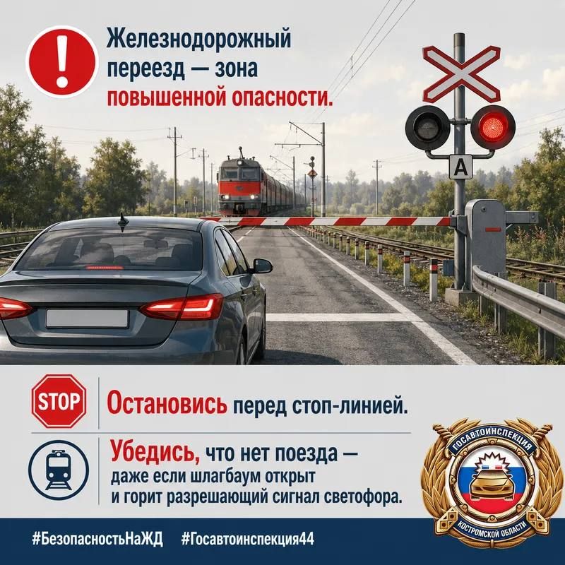 Безопасность на железнодорожных переездах: простые правила, которые спасают жизни