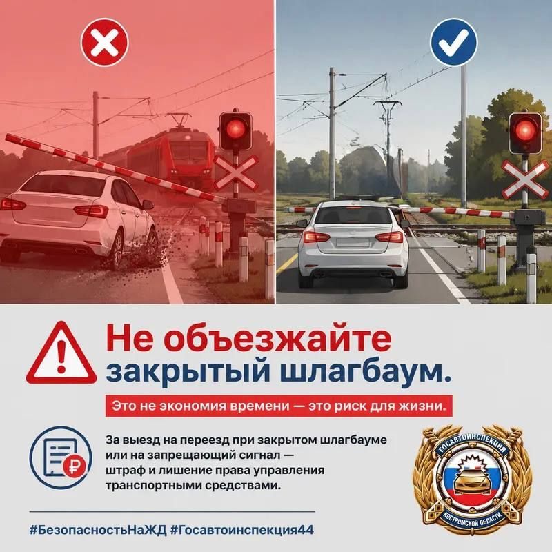 Безопасность на железнодорожных переездах: простые правила, которые спасают жизни Безопасность на железнодорожных переездах: простые правила, которые спасают жизни