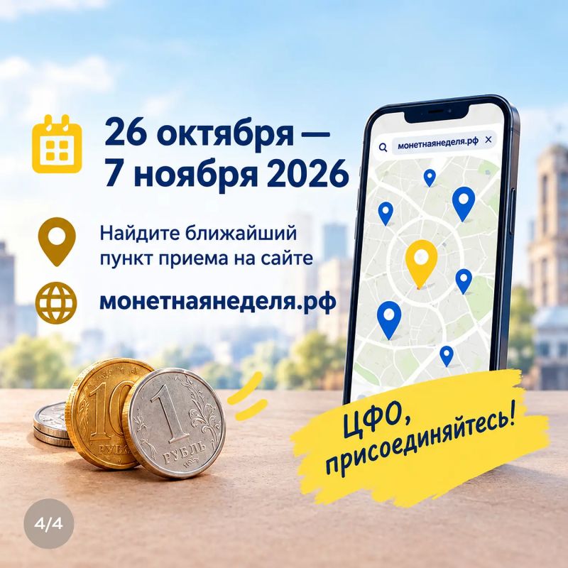Костромичи смогут сдать накопившуюся мелочь в банки и магазины